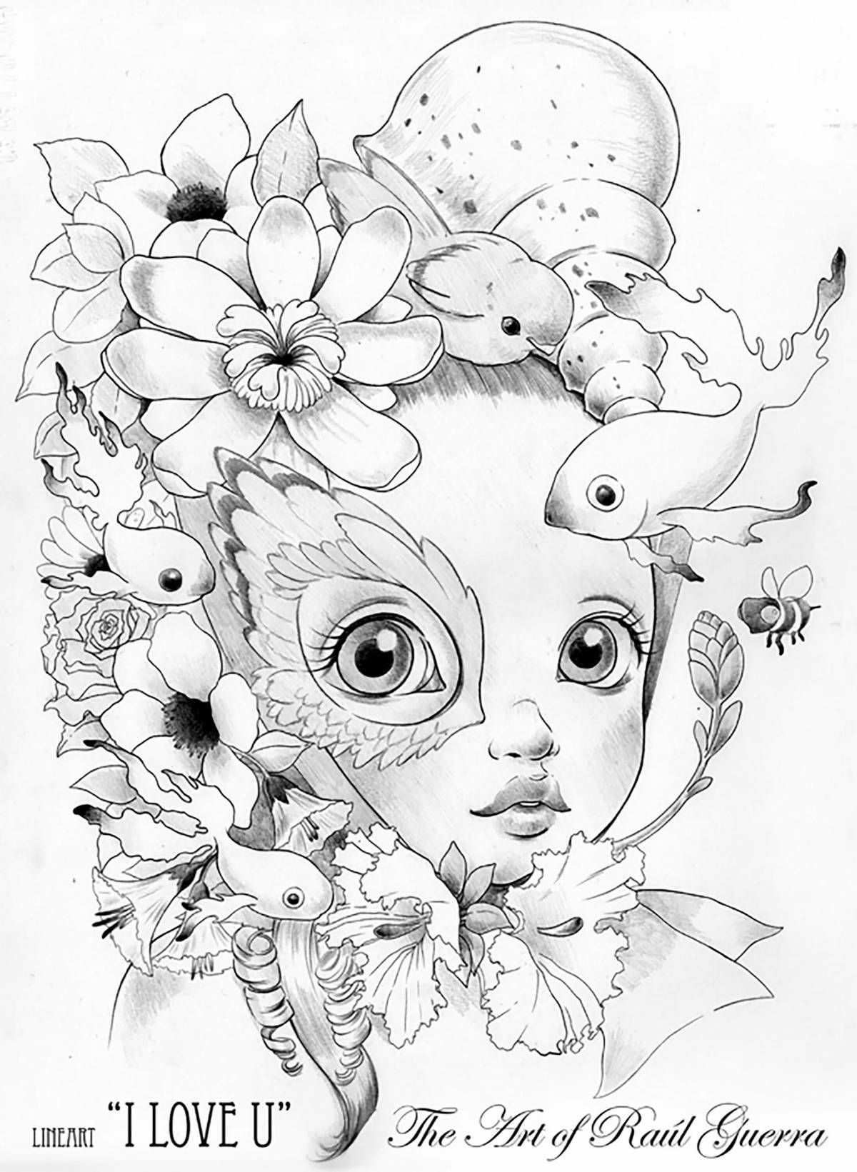 Раскраска Color-joyful watercolor marker coloring page