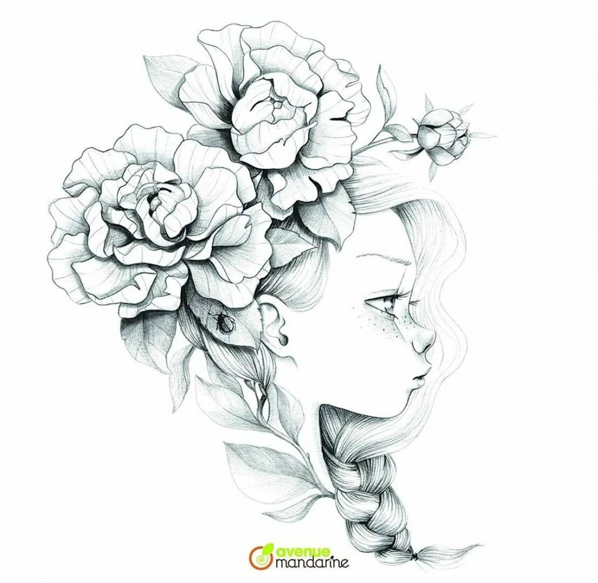 Раскраска Color-sparkling watercolor marker coloring page