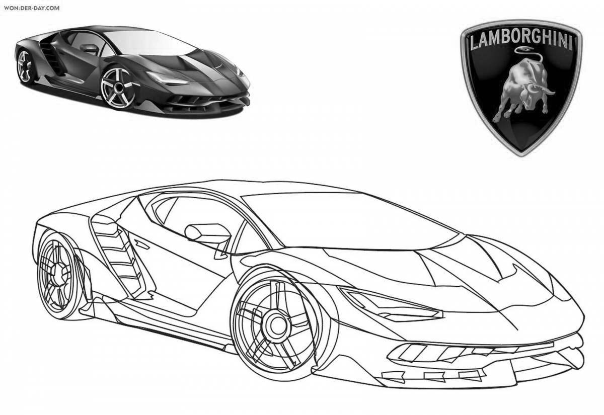 Lamborghini dynamic racing cars