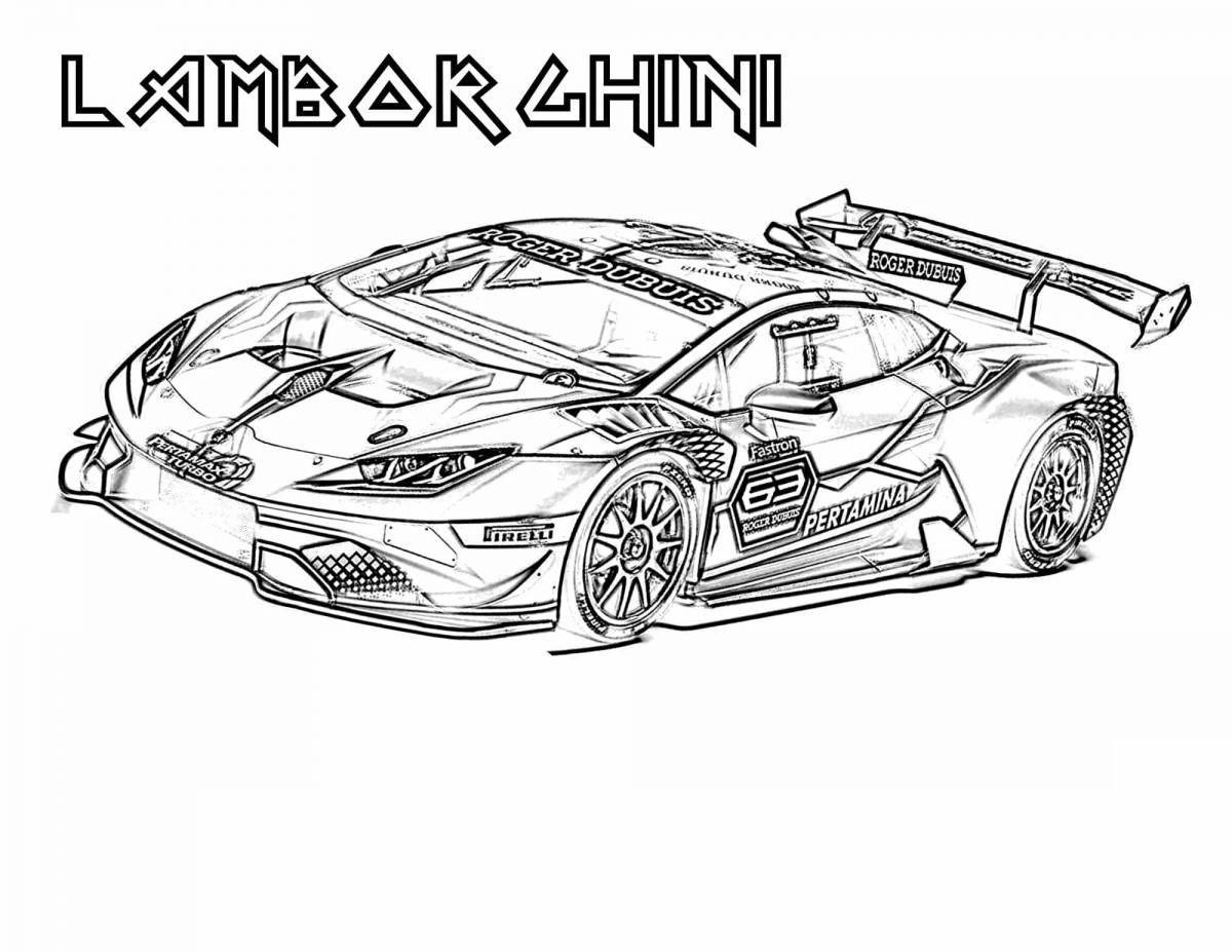 Энергичные гоночные автомобили lamborghini