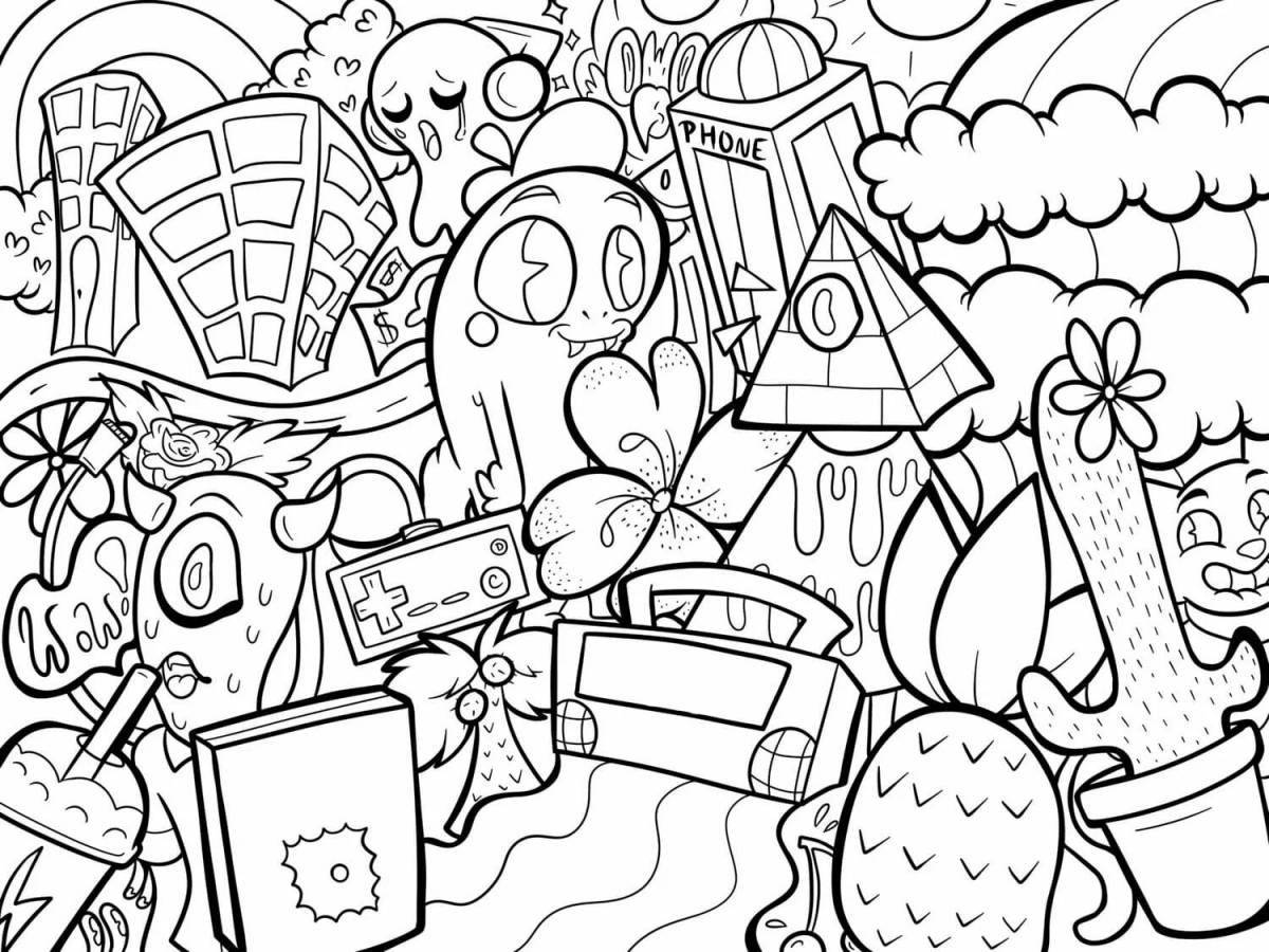 Wonder day coloring page