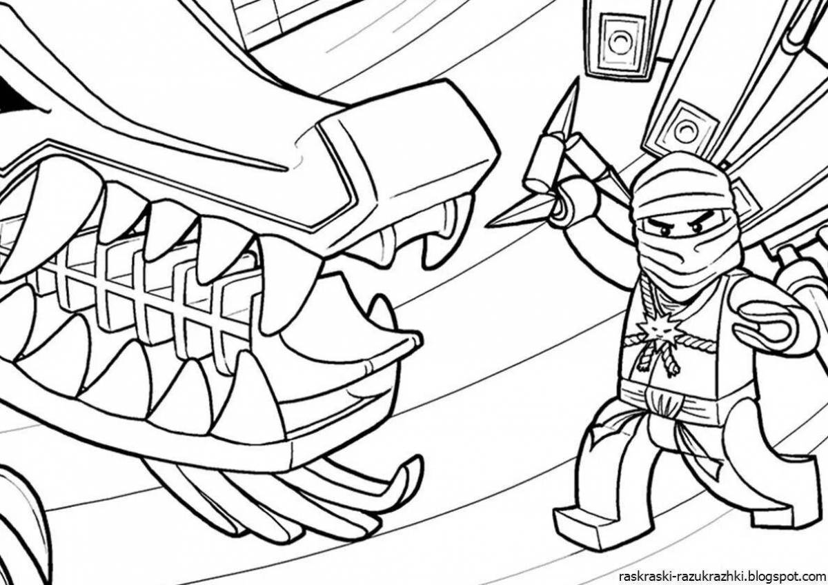 Creative gujitzu coloring for boys