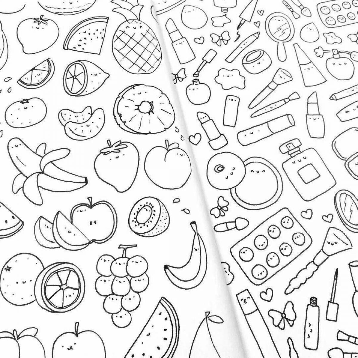 Bold markers for coloring pages for sketchbook