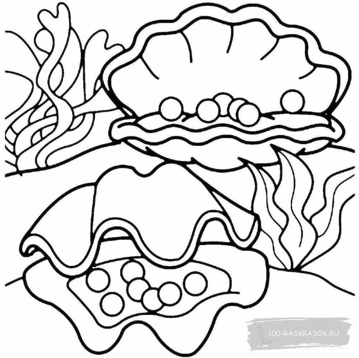 Colorful gem coloring page for kids
