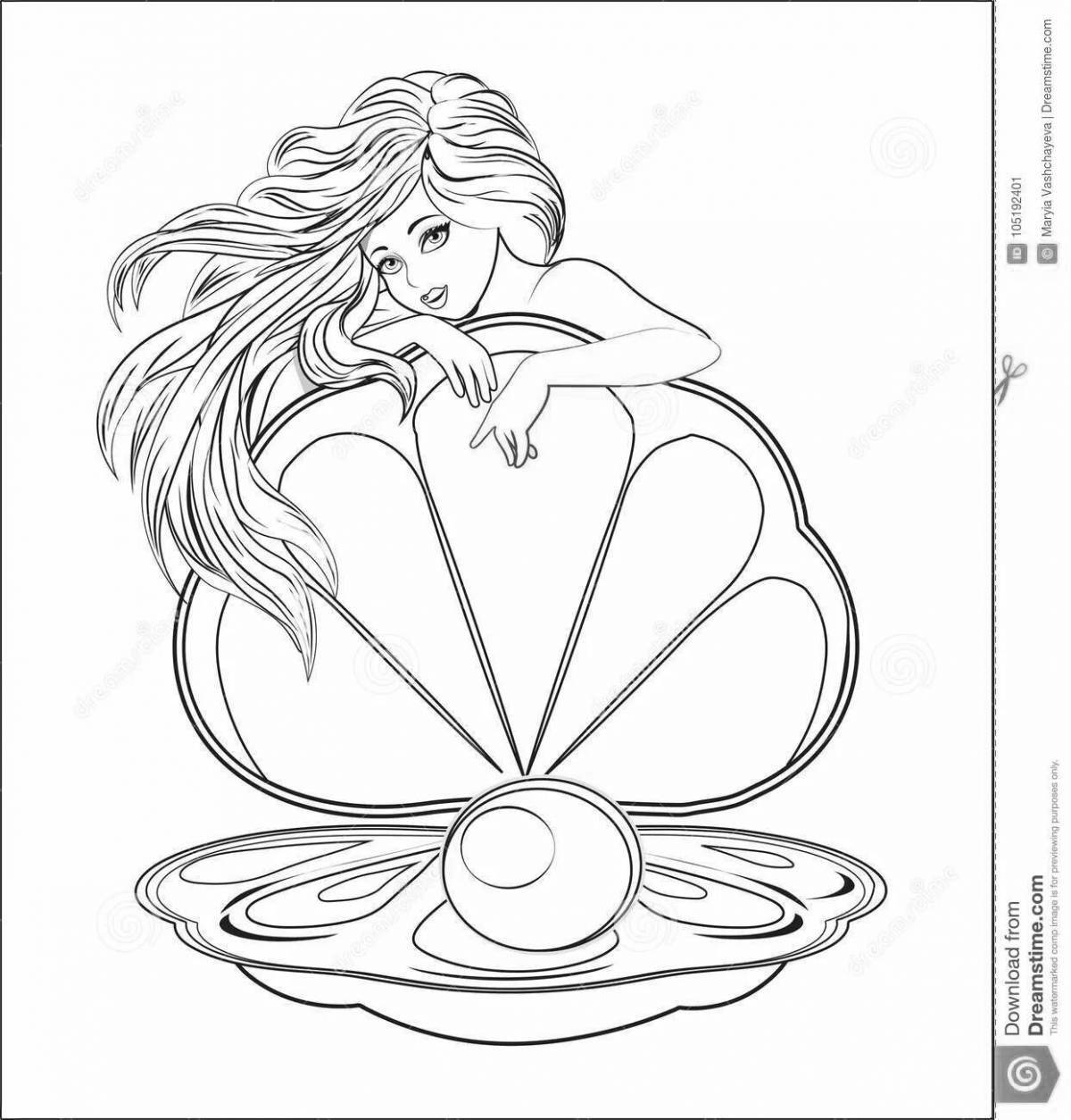Amazing gemstone coloring page for kids
