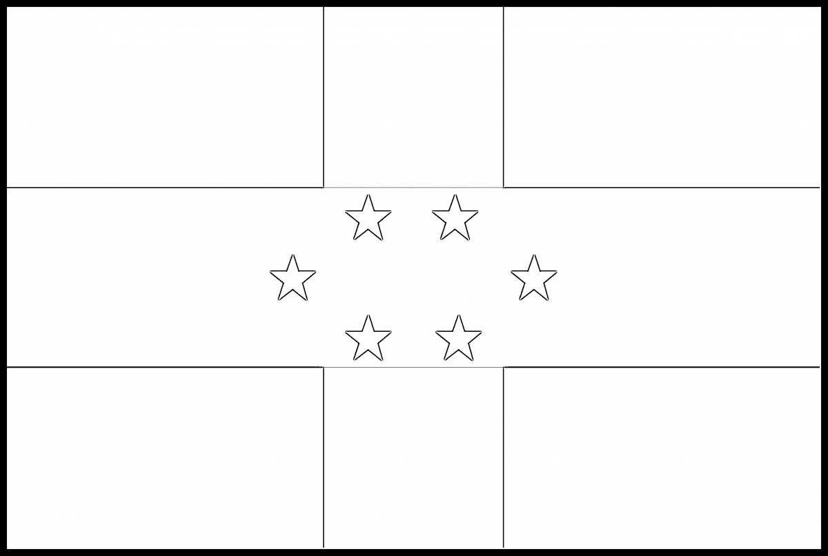 Coloring page glorious flag of new zealand