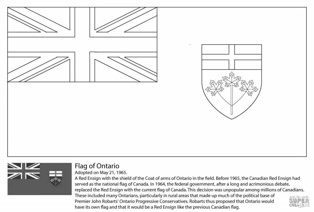 Впечатляющая страница раскраски флага новой зеландии