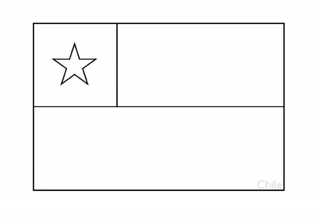 Fine New Zealand flag coloring page
