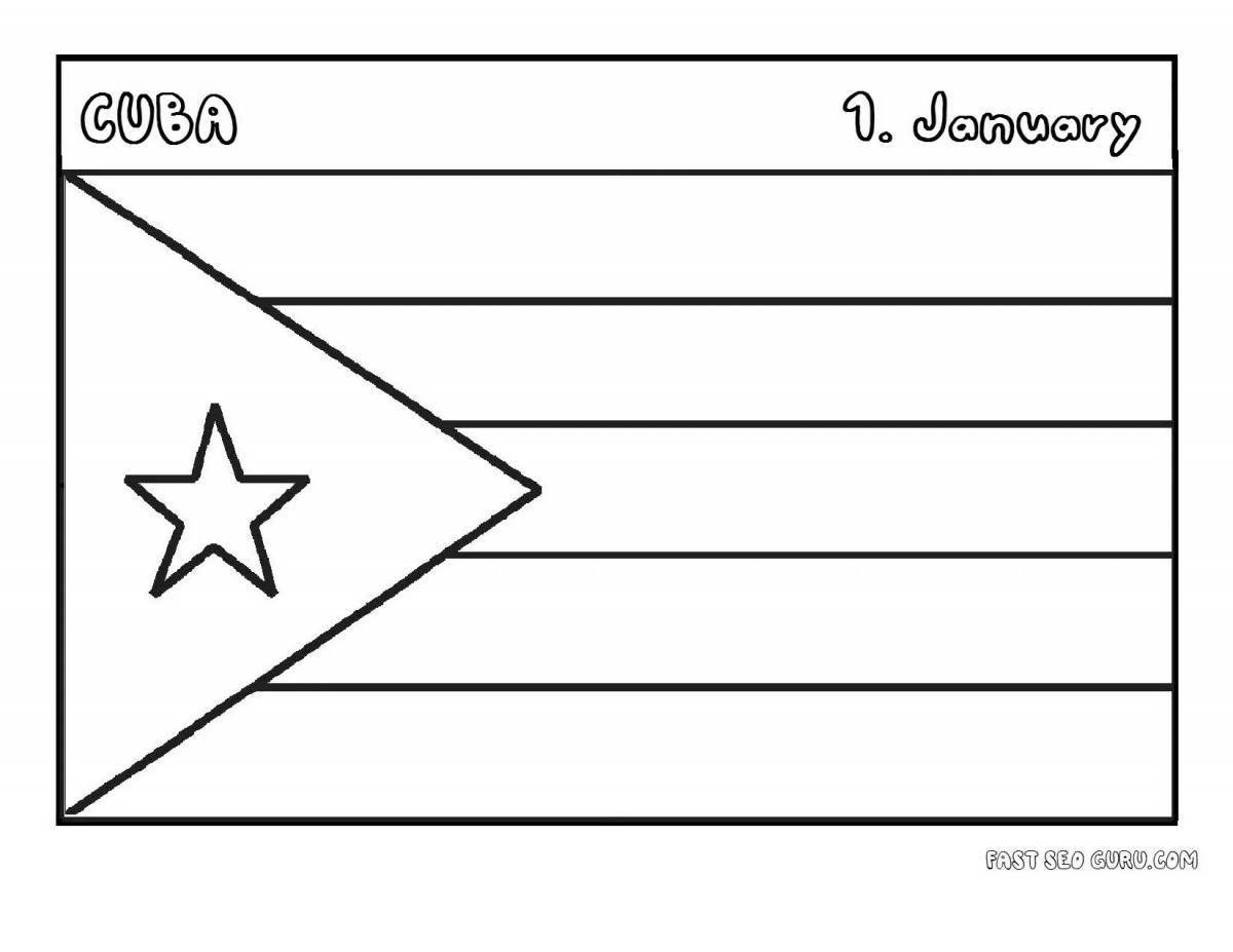 Coloring page trendy new zealand flag