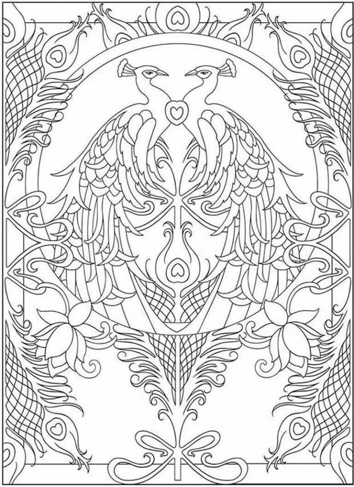 Relaxing meditative coloring book for adults