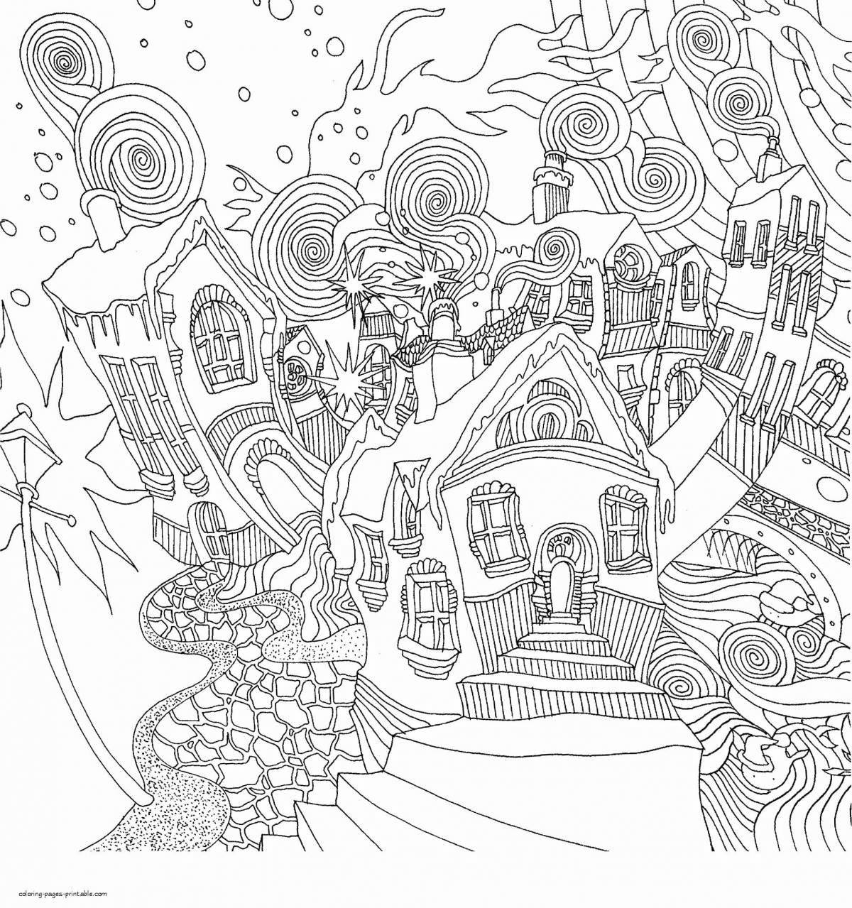 Refreshing meditation coloring book for adults