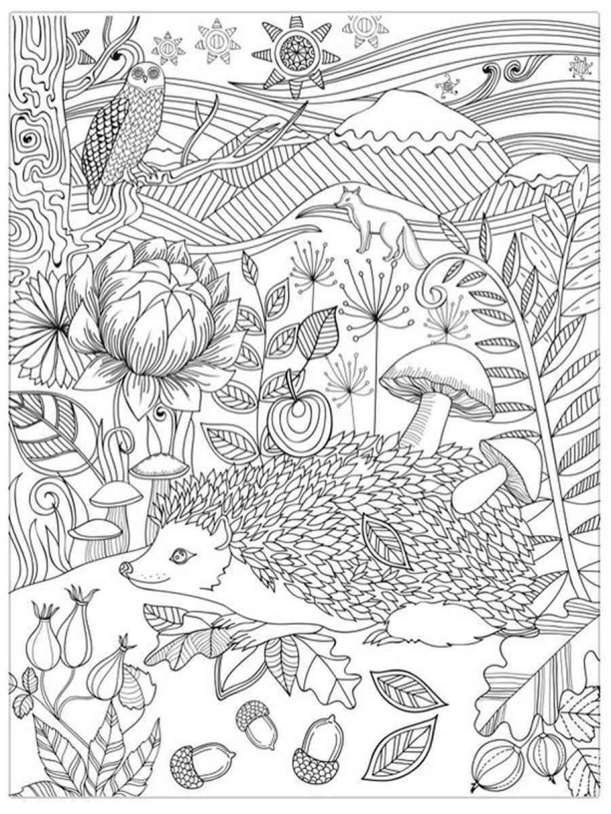 Inspirational meditative coloring book for adults