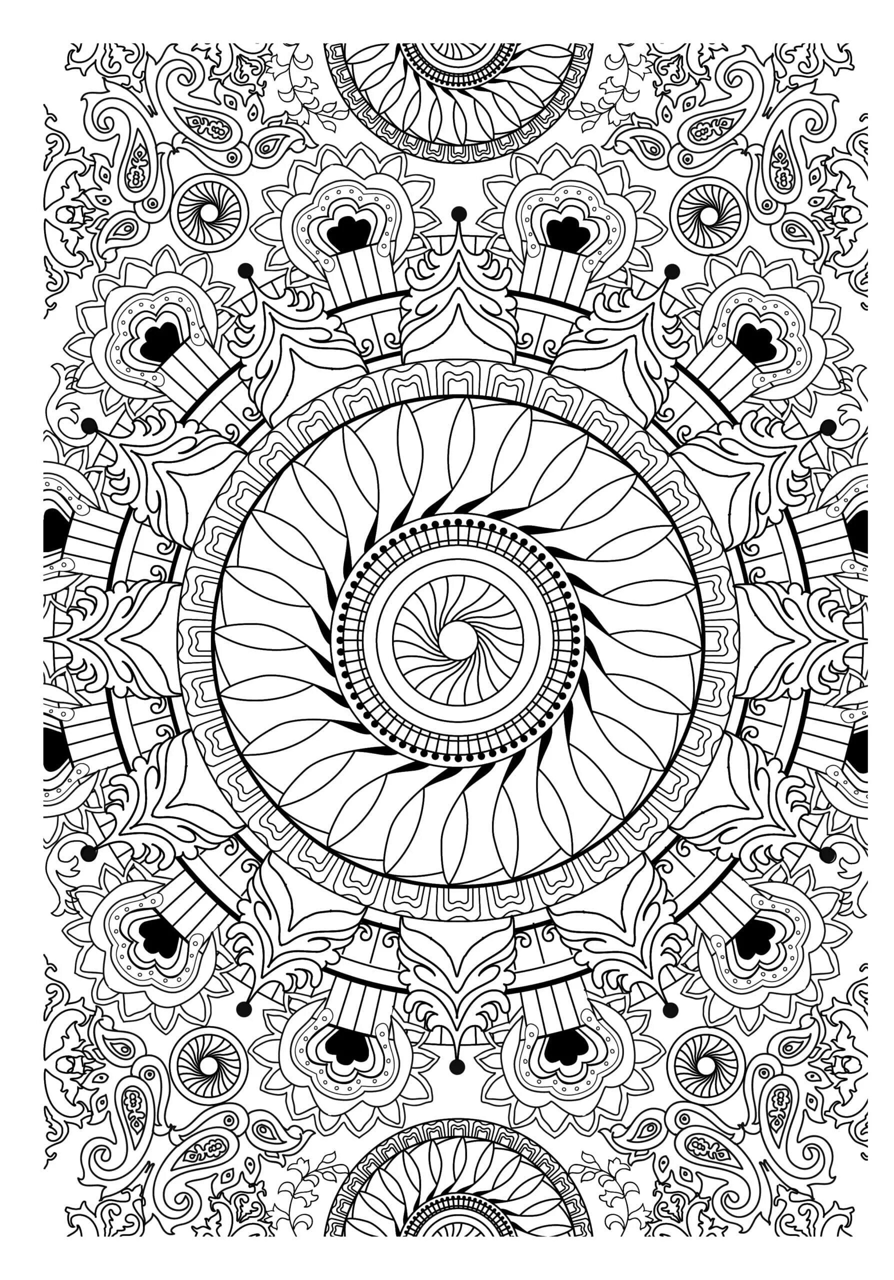 Great meditative coloring book for adults