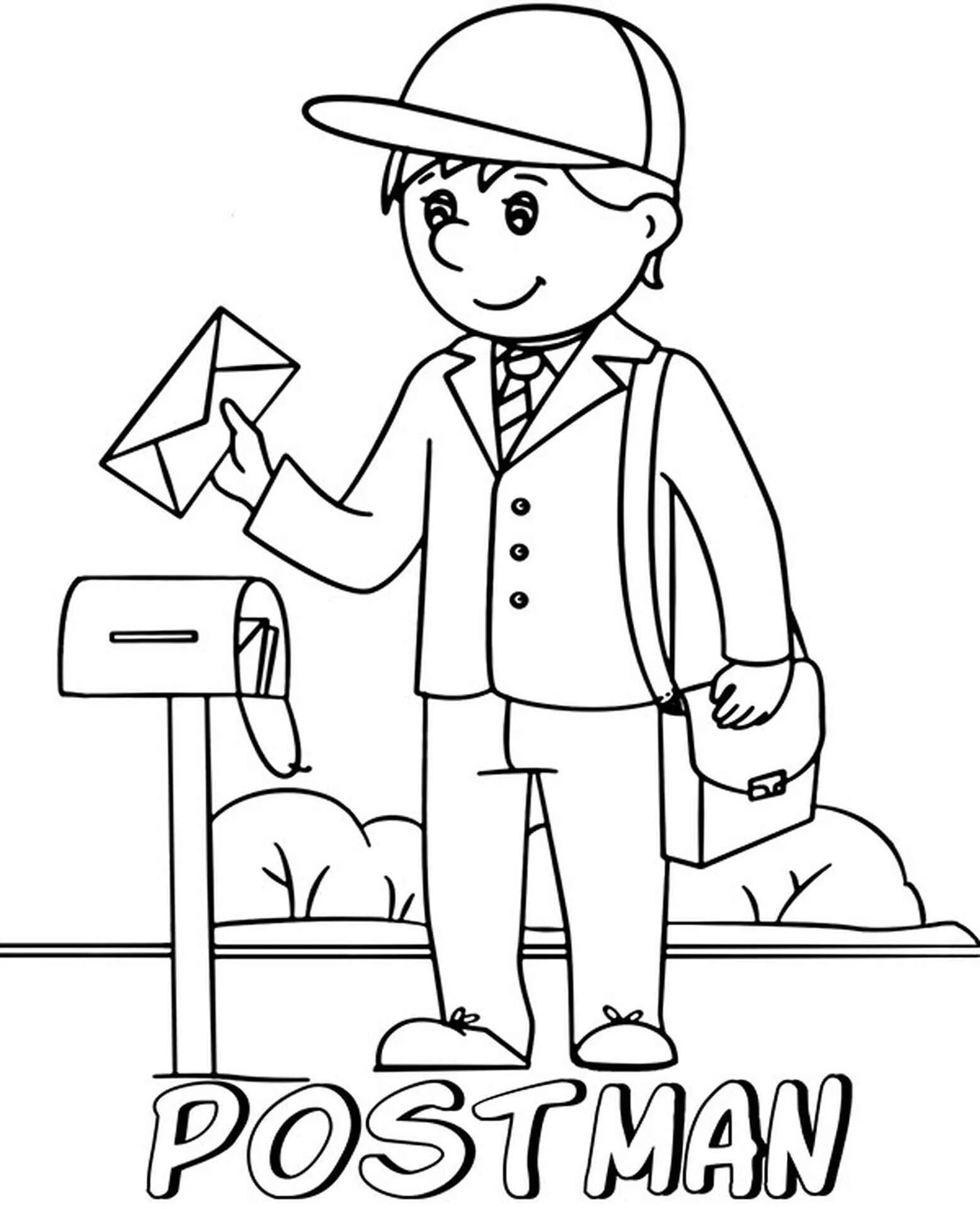 Mail carrier for preschoolers #7