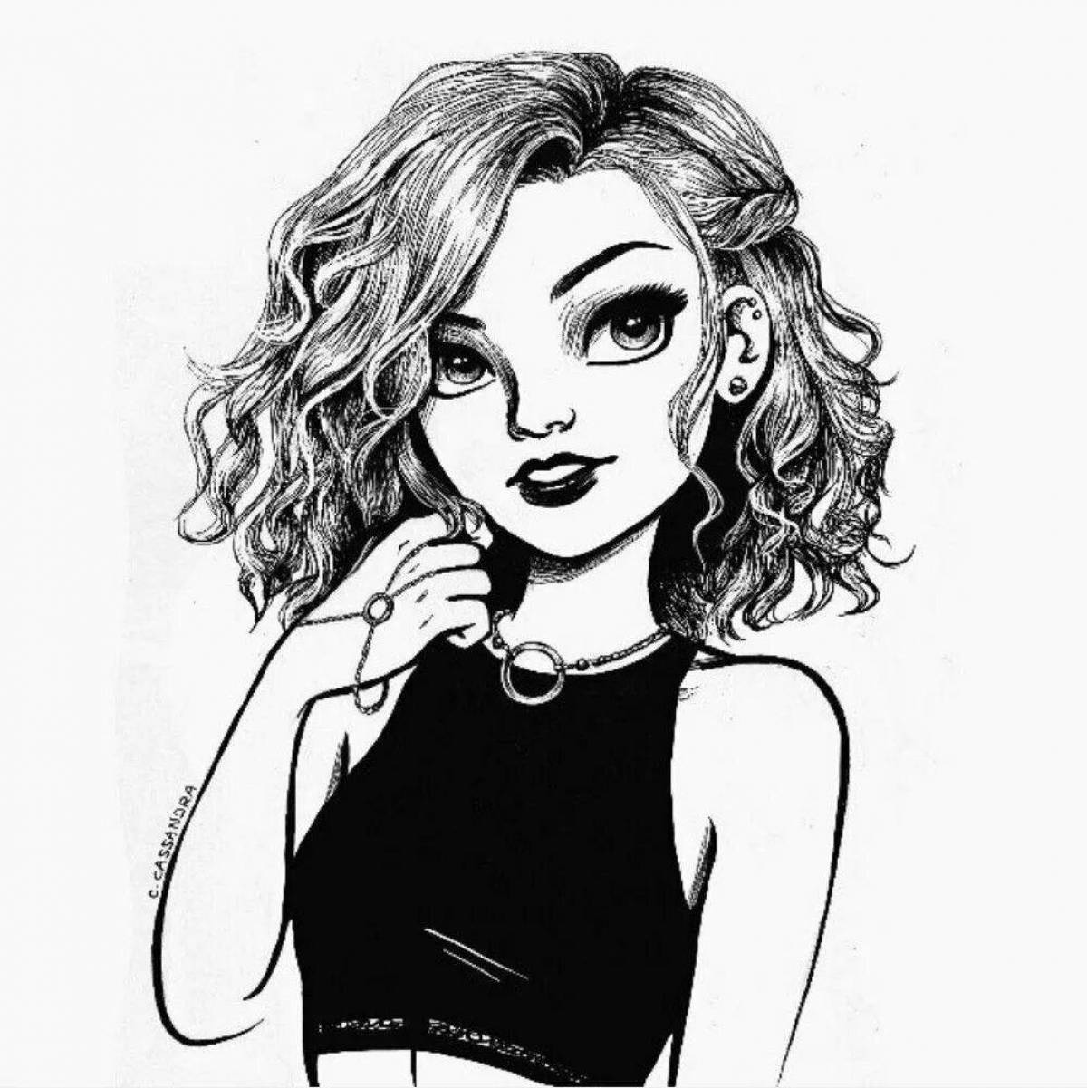 Инновационная раскраска в стиле эскиза