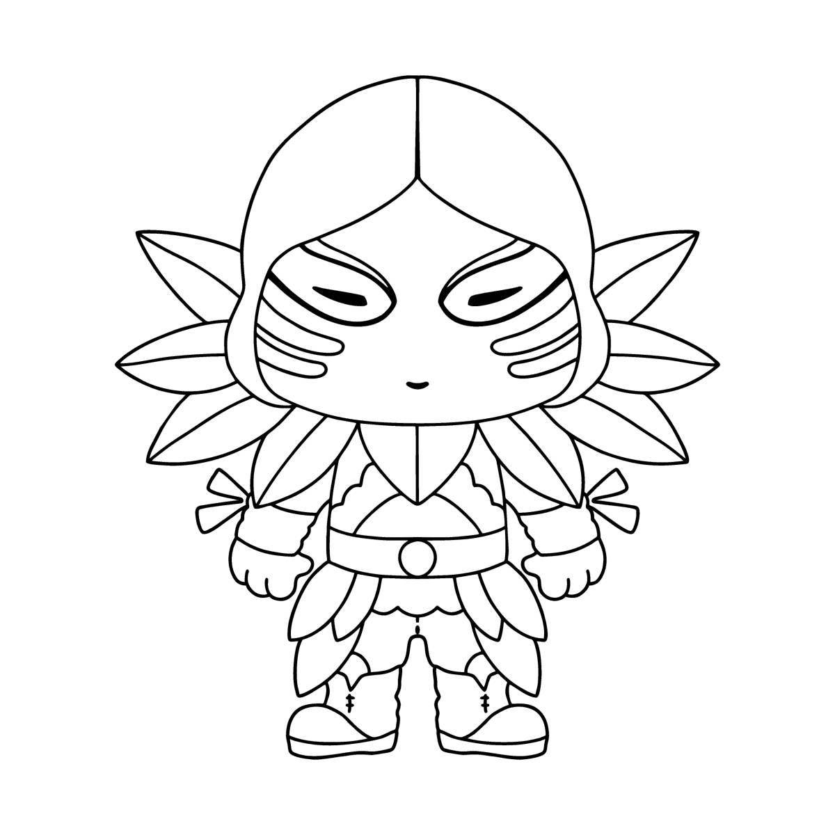 Coloring funko pop fortnite coloring page