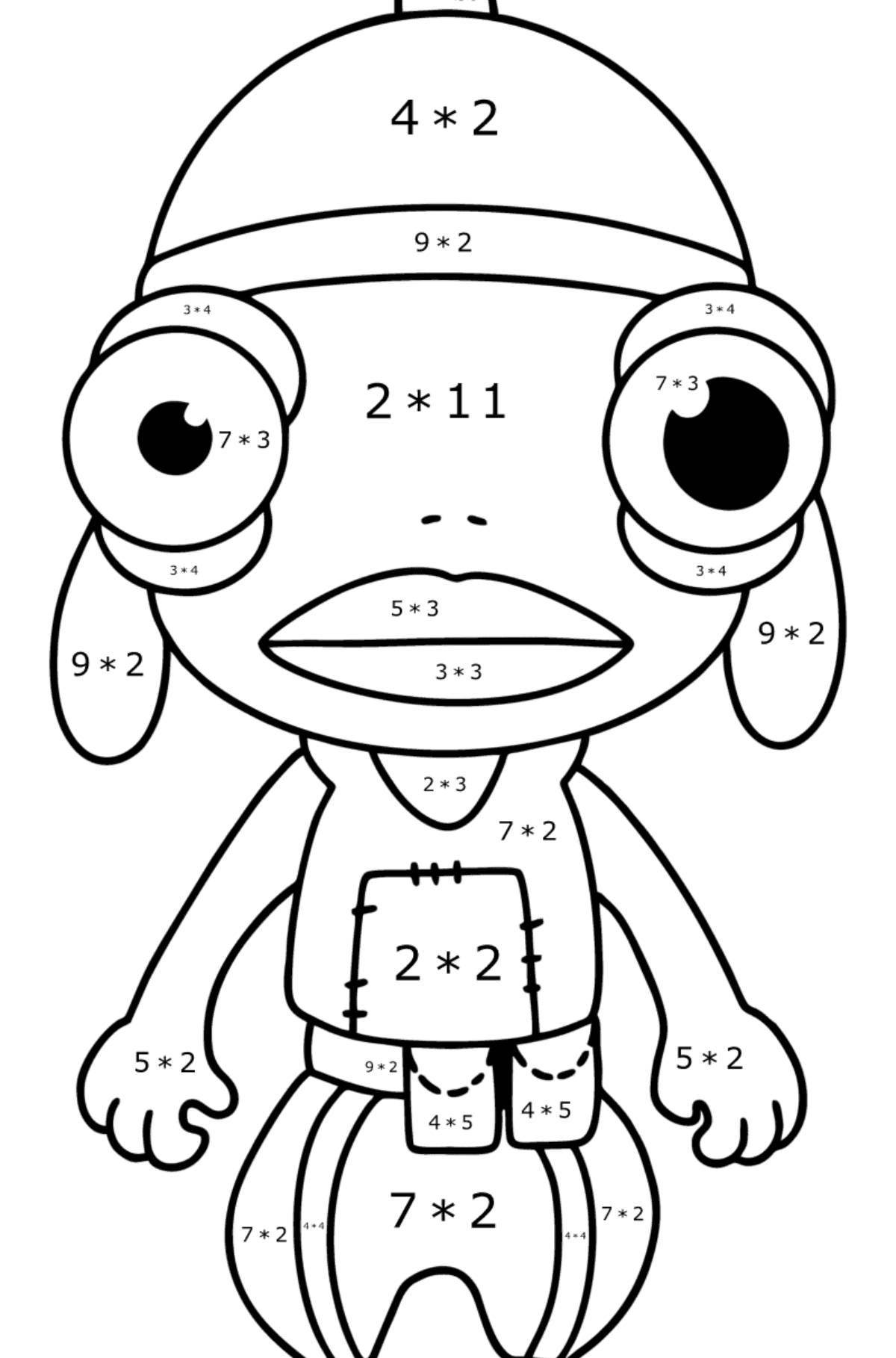 Потрясающая раскраска funko pop fortnite