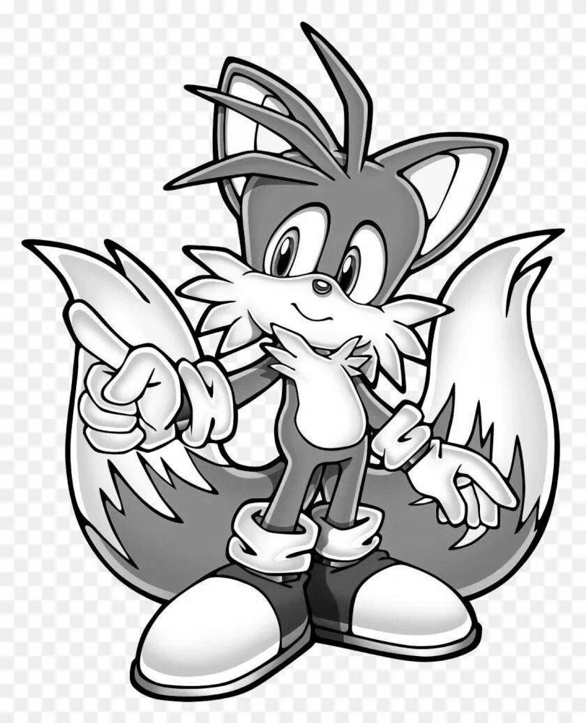 Photo Miles Tails Prower's awesome coloring book