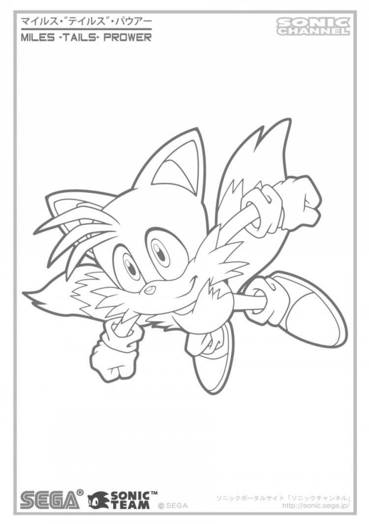 Miles Tails Prower's incredible coloring book