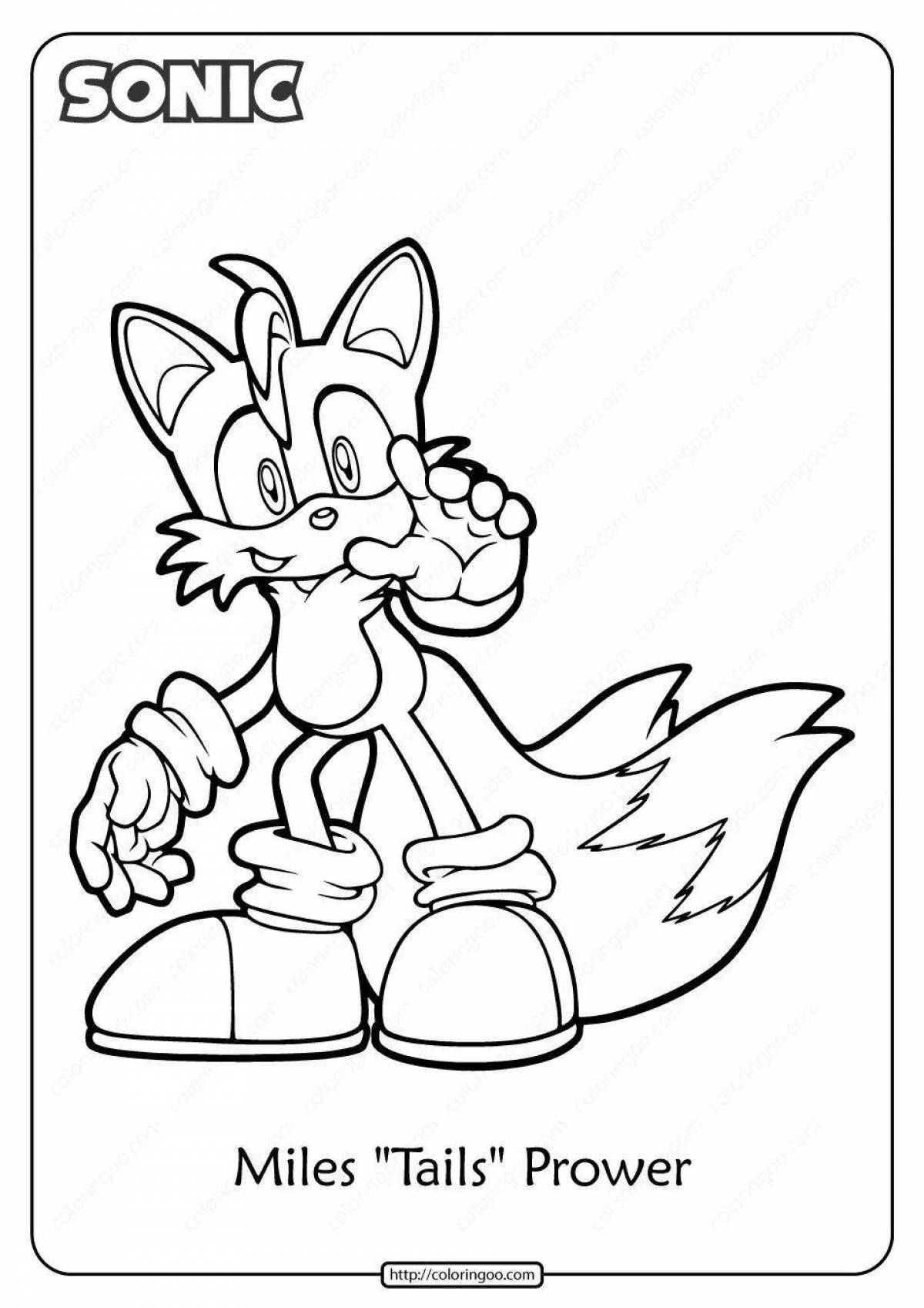 Miles tails prower's dazzling coloring book