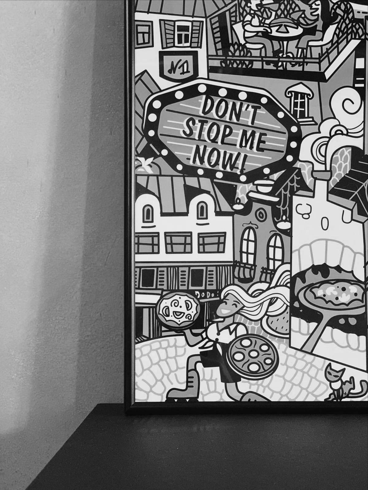 Photo Pizzeria dodo live coloring