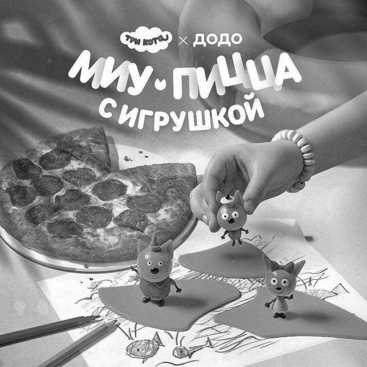 Photo Fun coloring dodo from the pizzeria