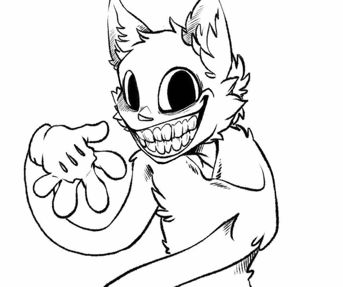 Cartooncat expressive coloring
