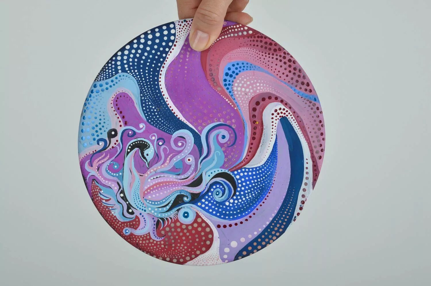 Plates with acrylics #7