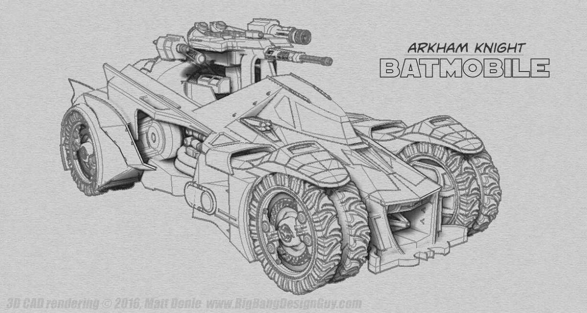 Playful crossout car coloring page