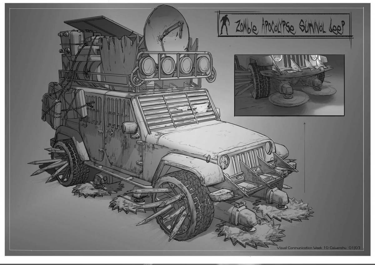 Coloring live car crossout