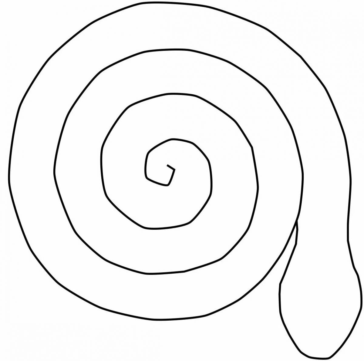 Dynamic coloring spiral page