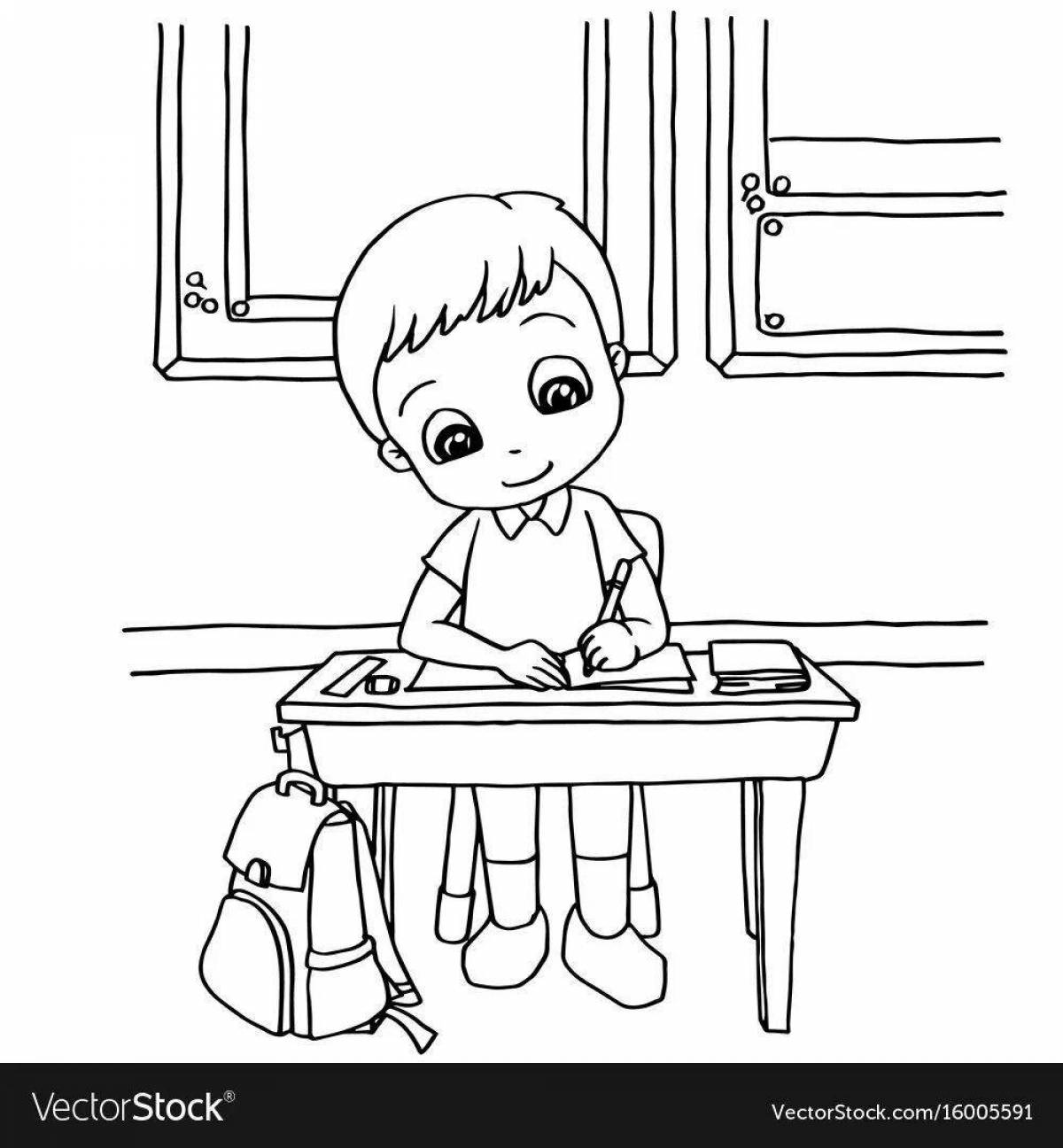 Student coloring book for children