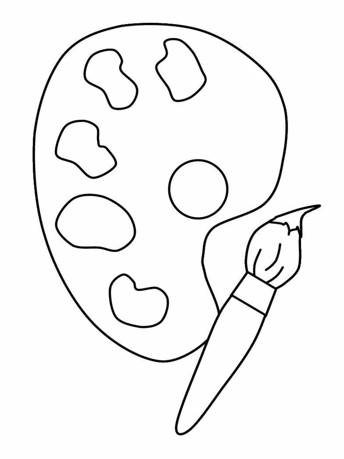 Creative stick figure coloring page