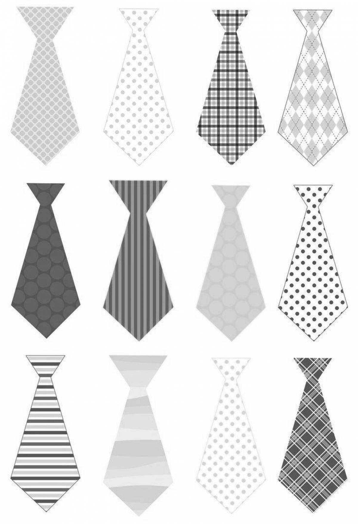 Раскраска grand tie для папы