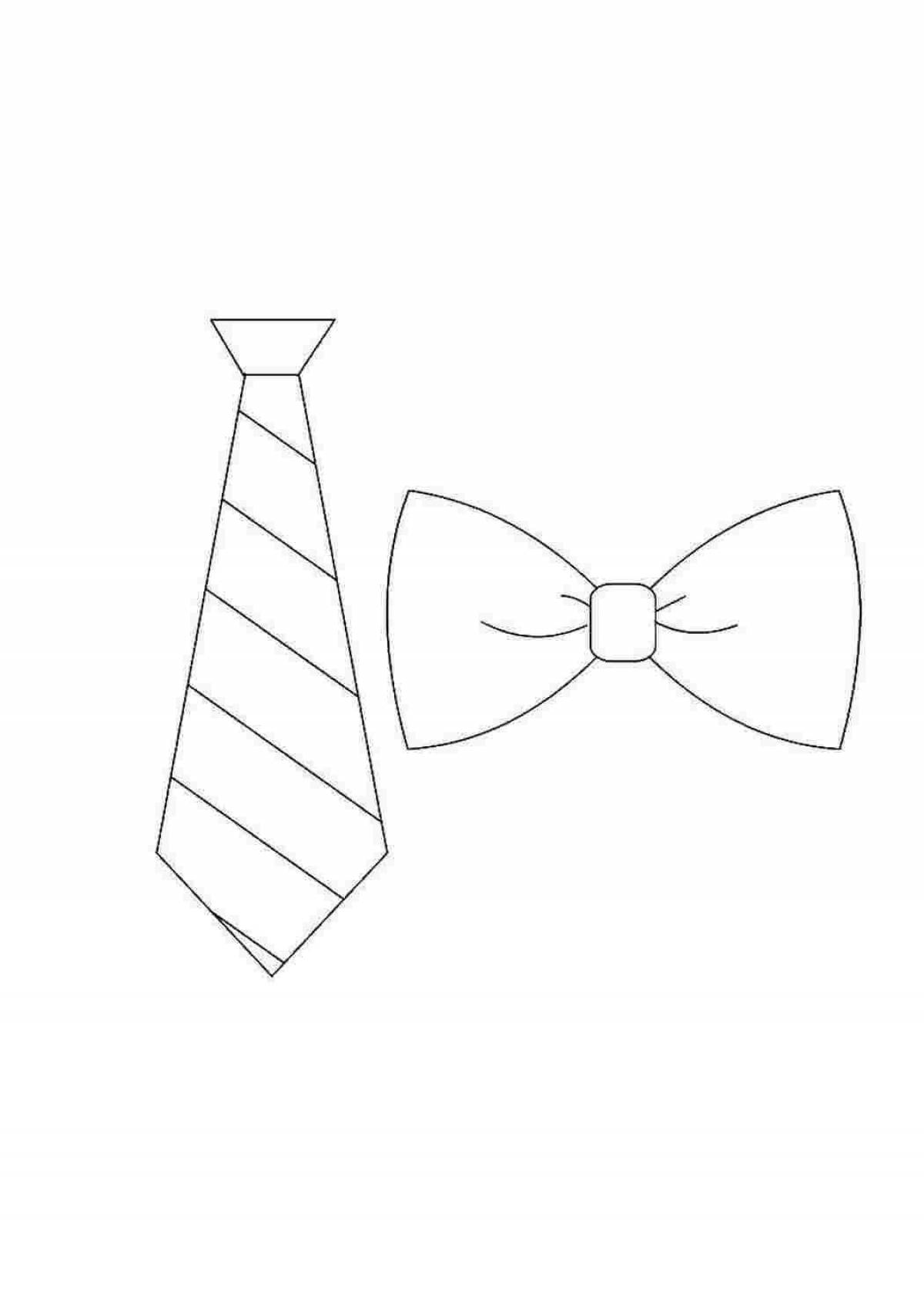 Впечатляющая раскраска галстука для папы