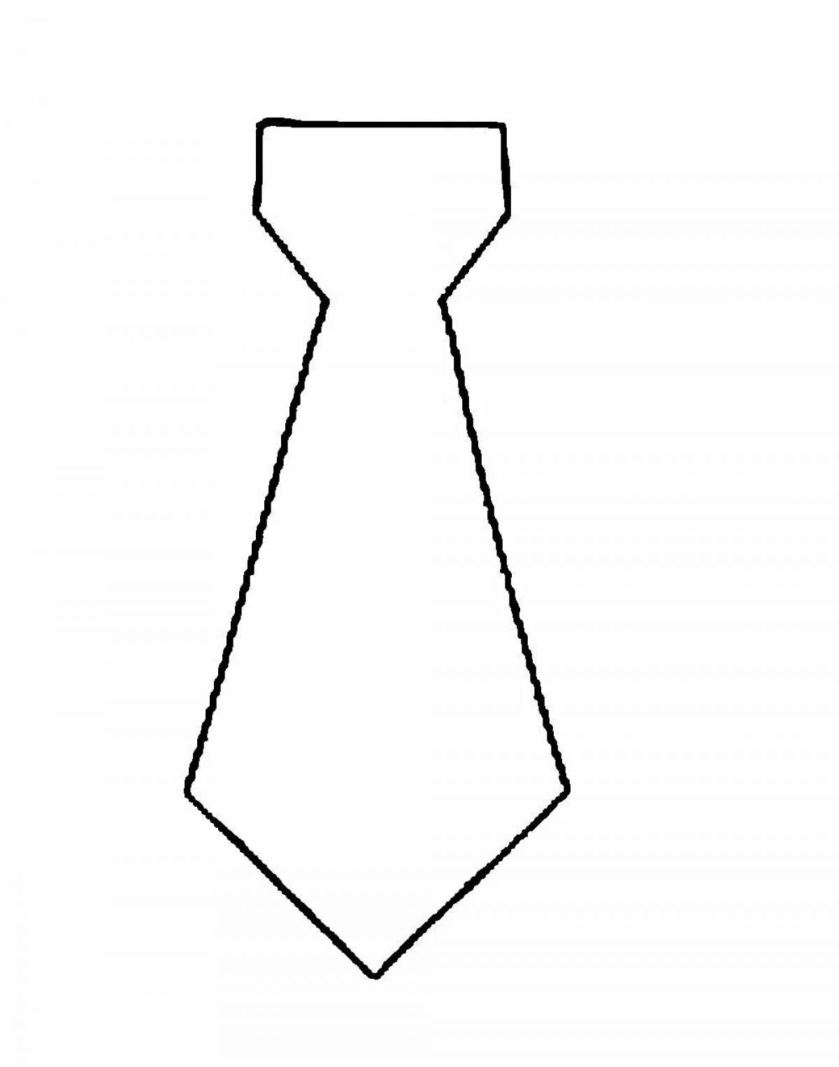 Увлекательная раскраска галстука для папы