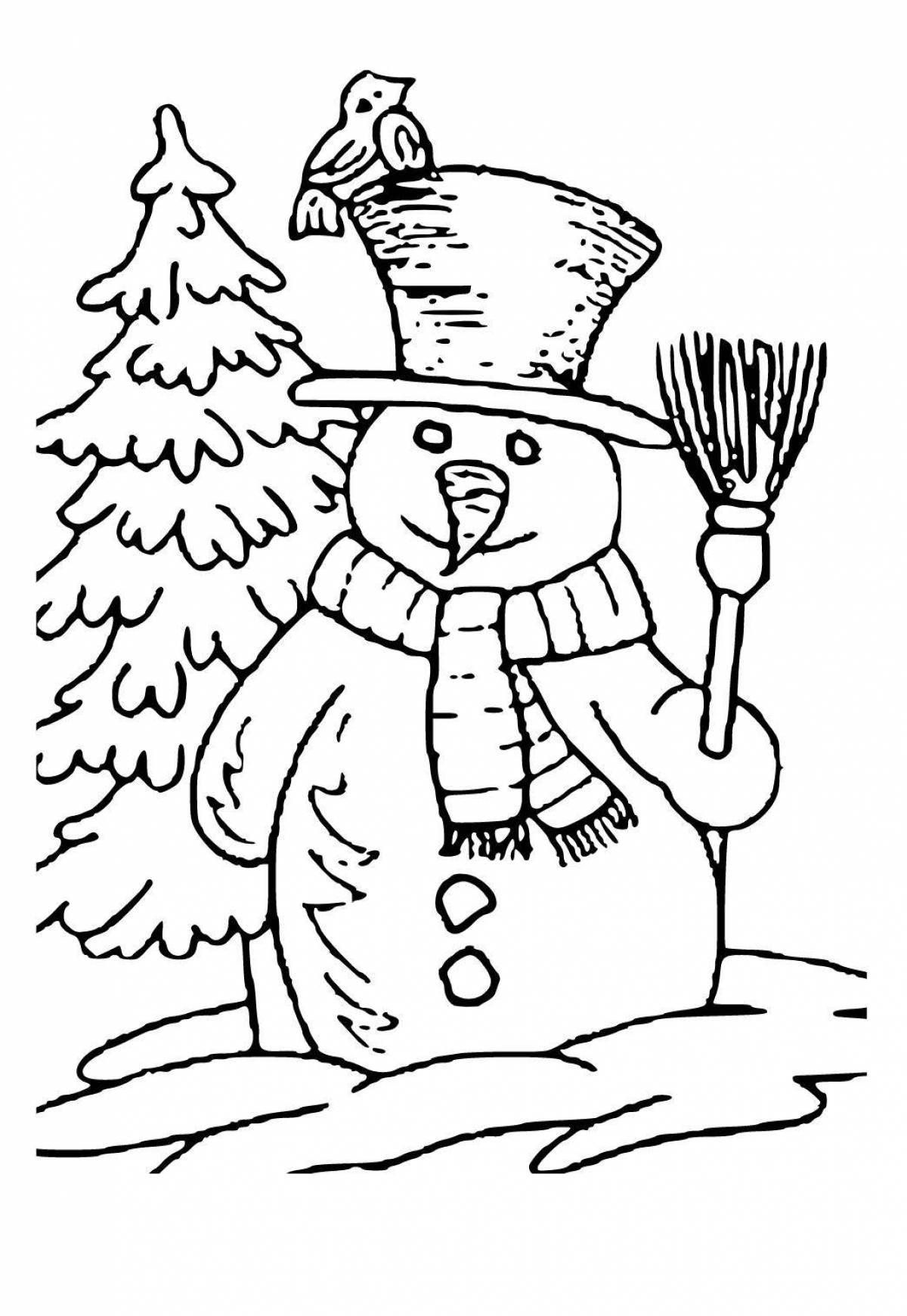 A fun December coloring book for kids