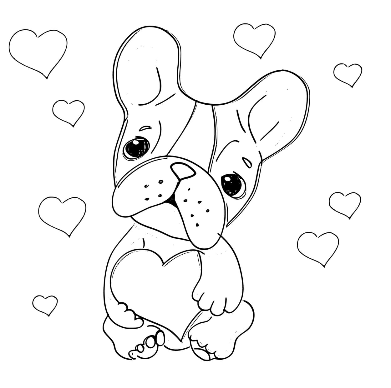 Dog with a heart #9