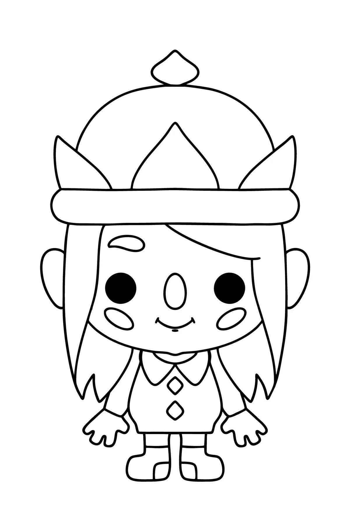 Toca life world playful coloring page
