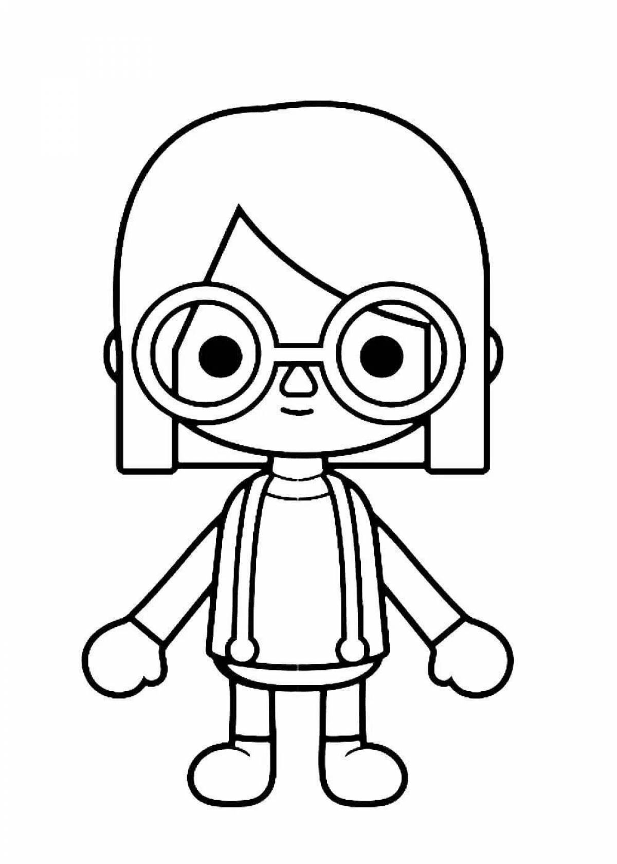 Toca life world wonderful coloring page