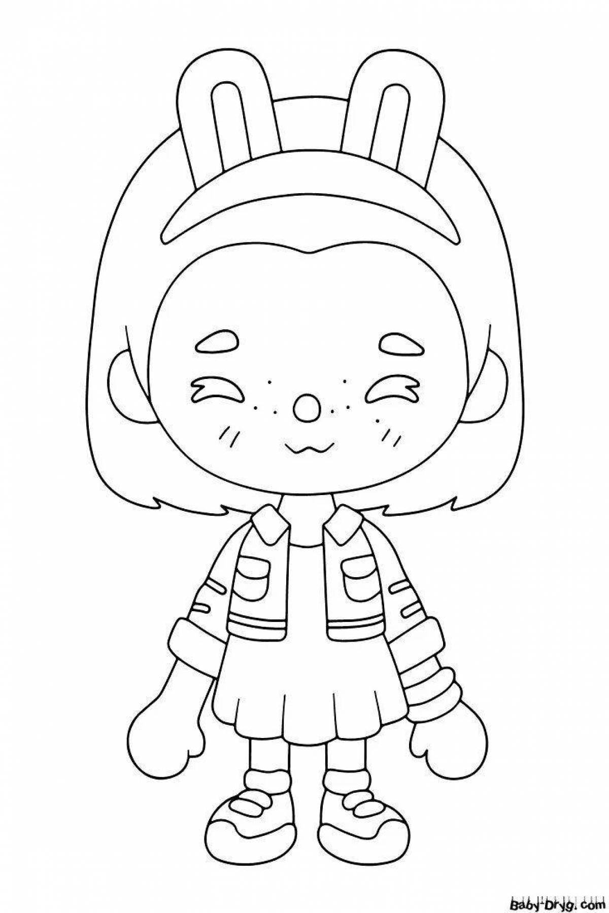 Toca life world amazing coloring page