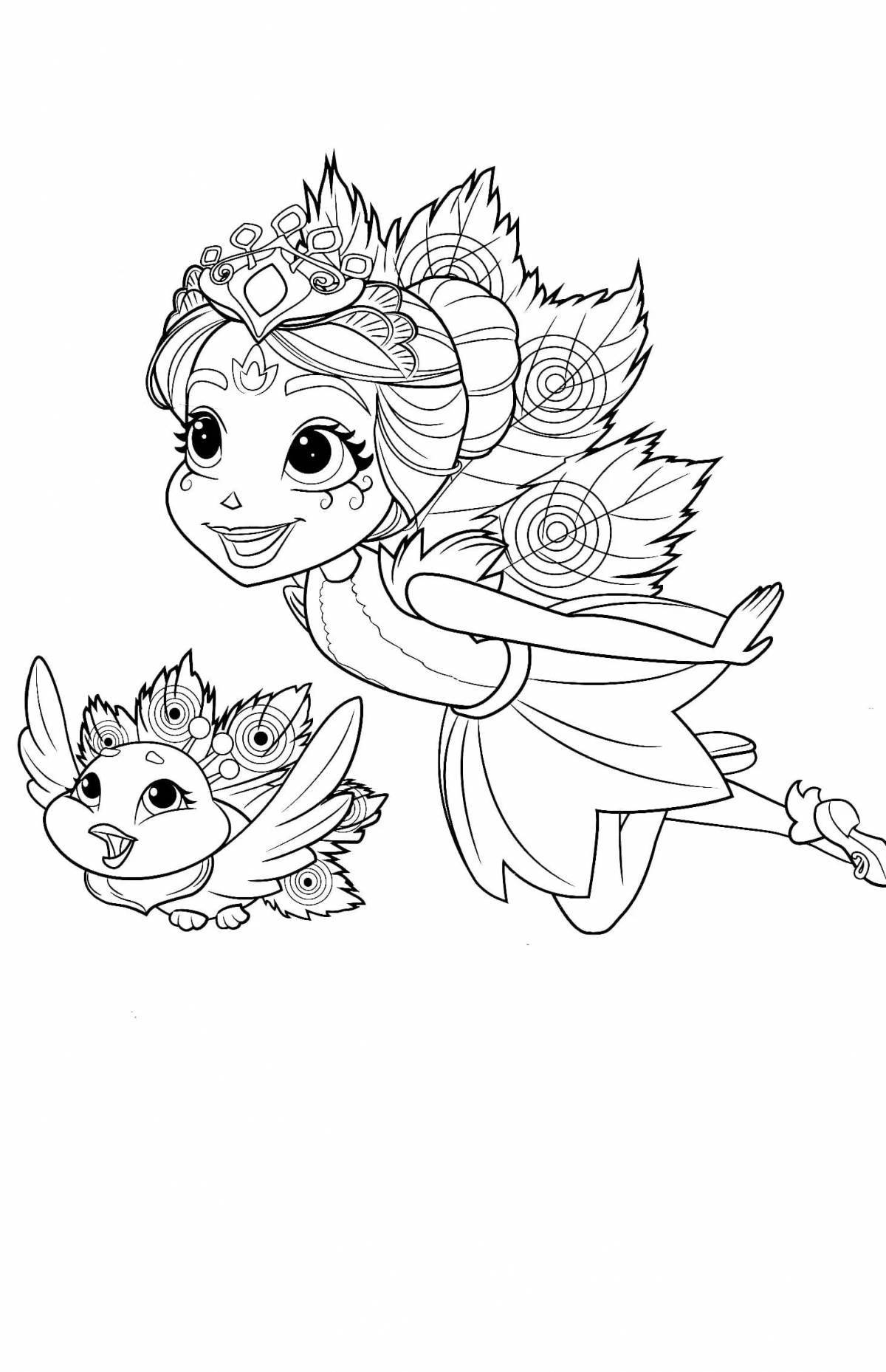 Fairytale coloring book for girls