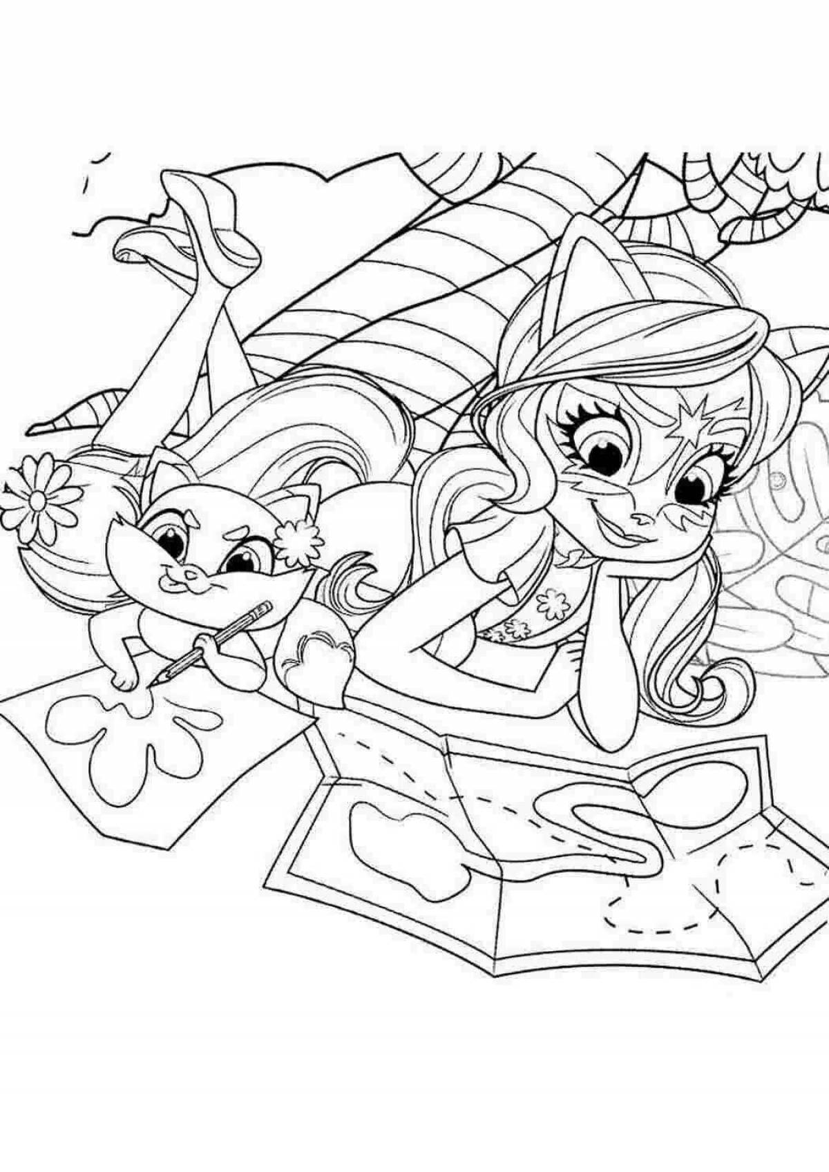 Photo Creative coloring book for girls