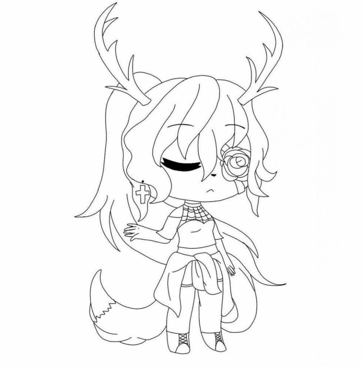 Photo Magic coloring gacha club art