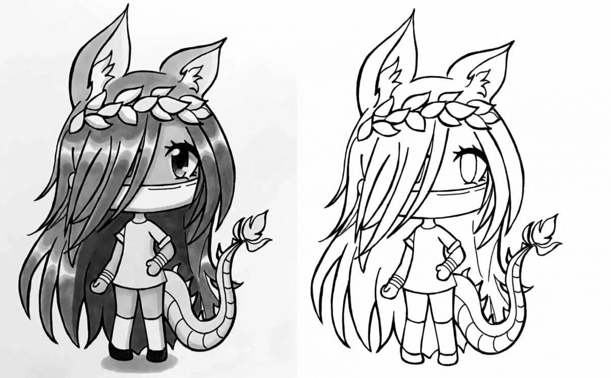 Photo Great coloring gacha club art