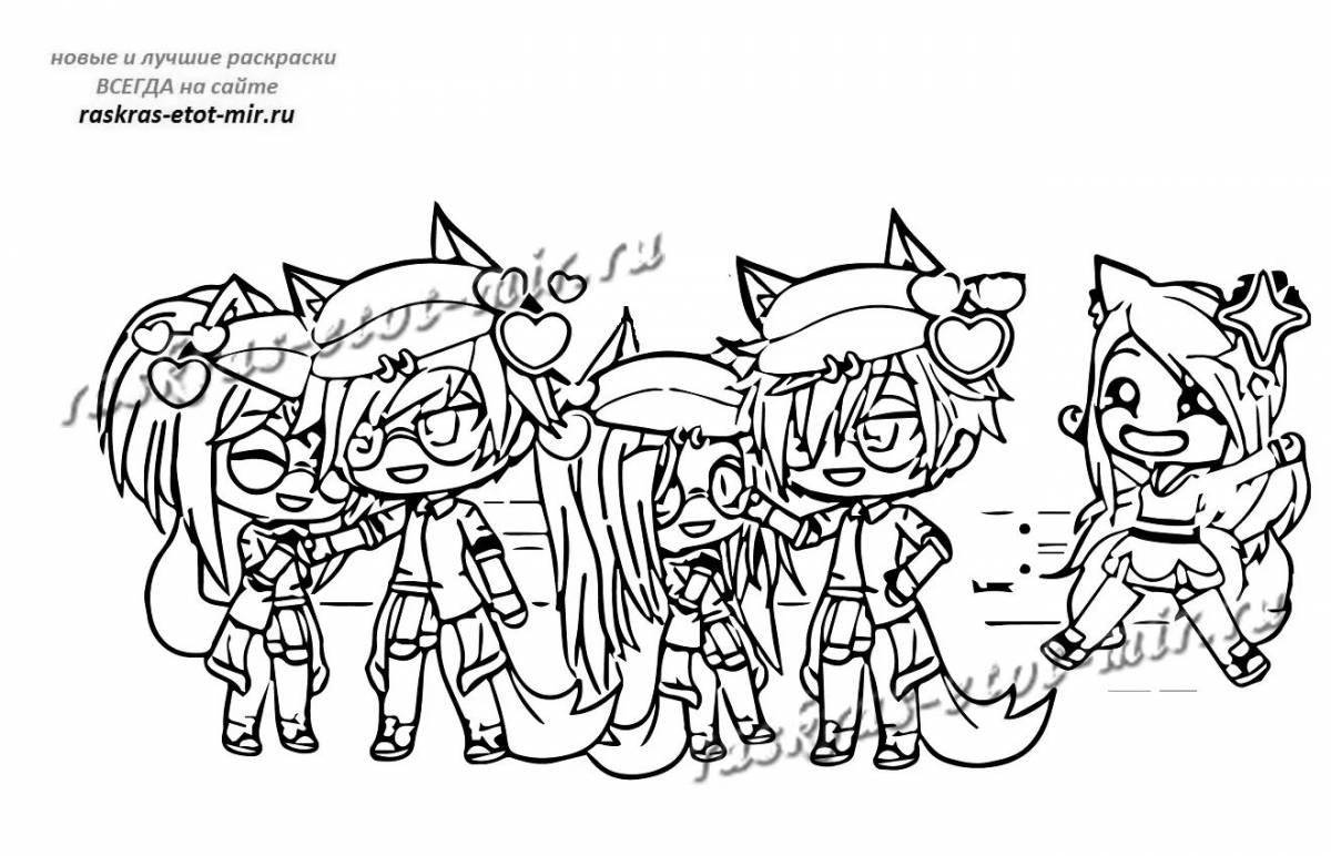 Photo Colorful and exciting coloring gacha club art