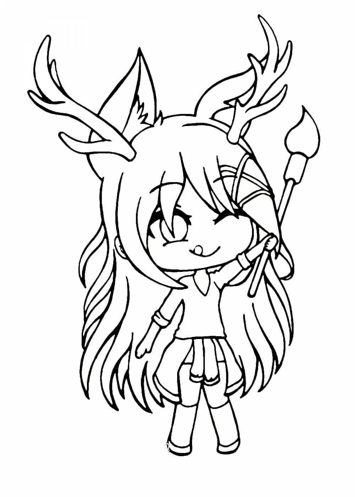 Photo Colorful creative coloring gacha club art