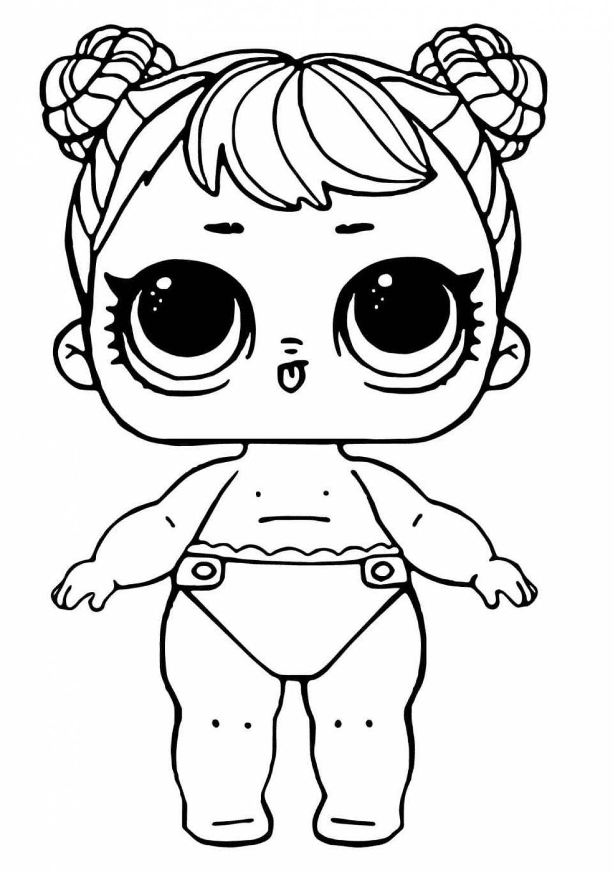 Weird coloring pages for lol dolls