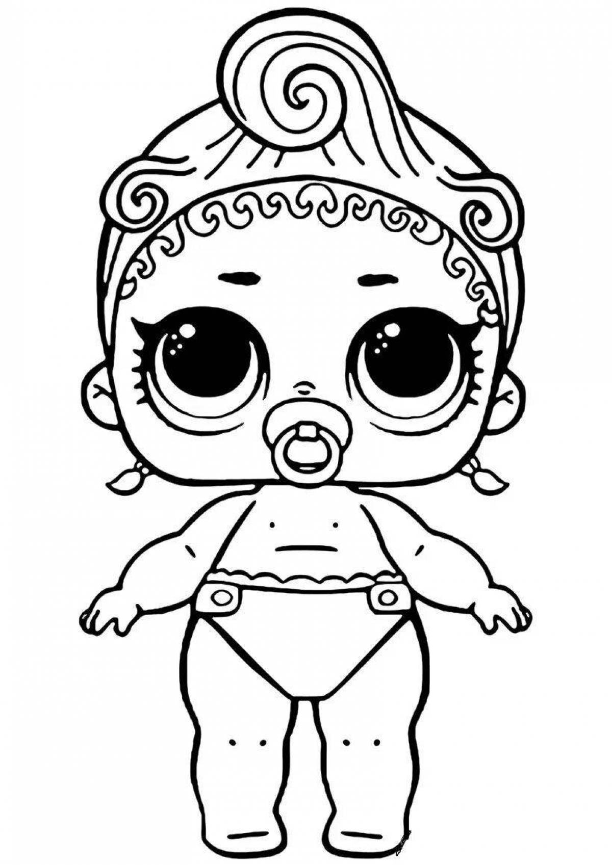 Fancy lol doll coloring