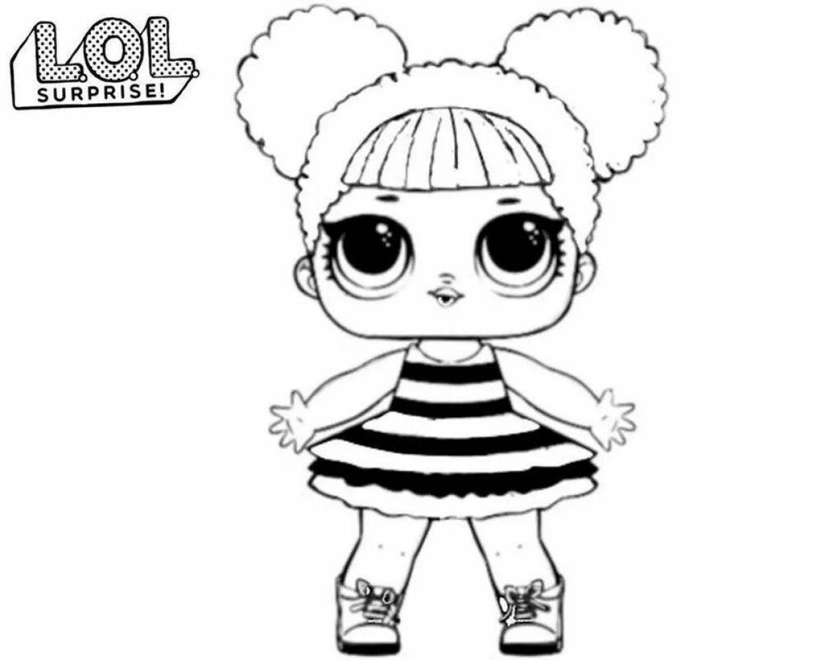 Radiant coloring page baby dolls lol